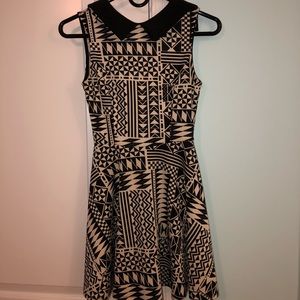Skater print dress.
